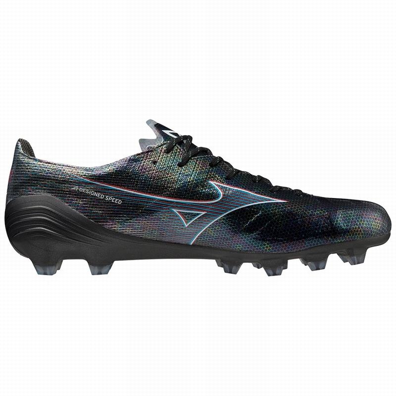 Mizuno Alpha Japan Fodboldstøvler Dame Sort Rød | Danmark M1286AB