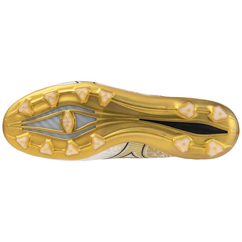 Mizuno Alpha Japan Fodboldstøvler Herre Hvide Guld | Danmark M9546FE