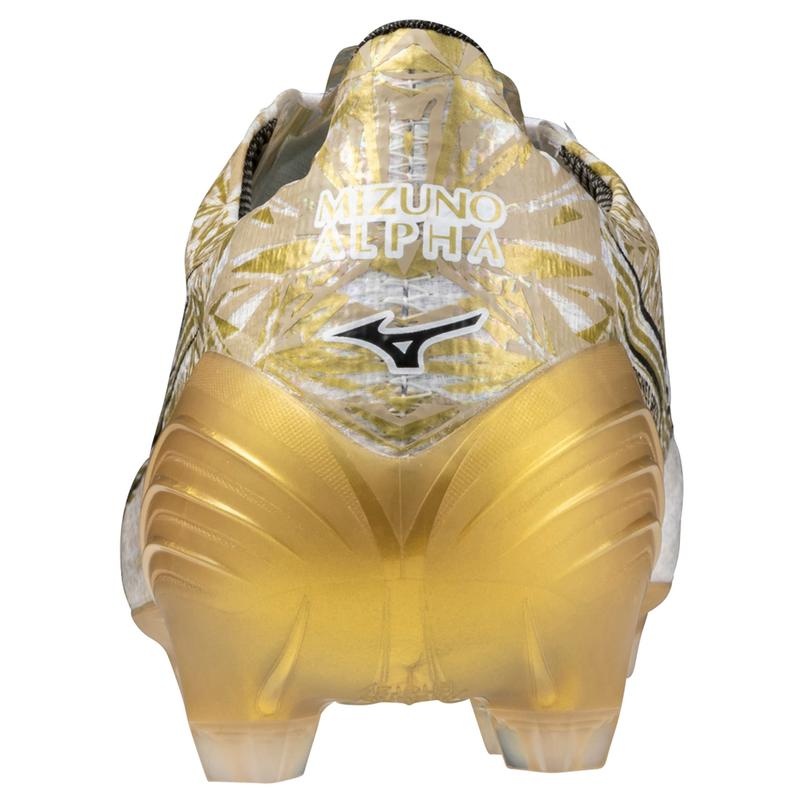 Mizuno Alpha Japan Fodboldstøvler Herre Hvide Guld | Danmark M9546FE