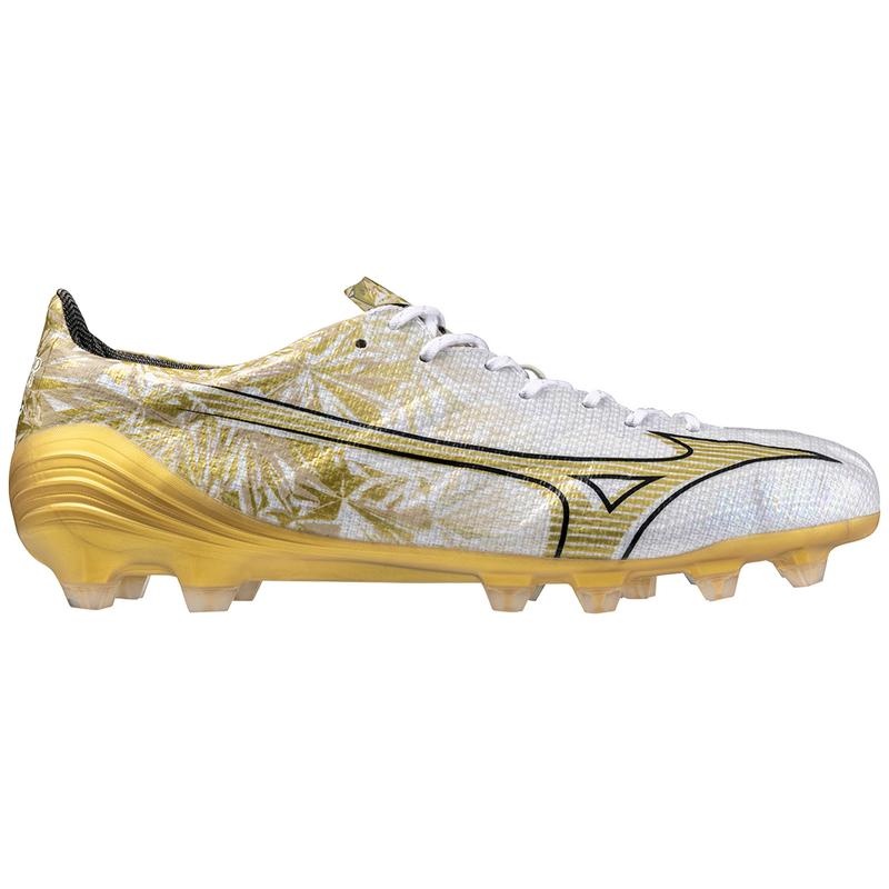 Mizuno Alpha Japan Fodboldstøvler Herre Hvide Guld | Danmark M9546FE