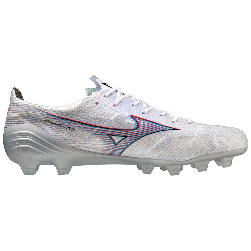 Mizuno Alpha Japan Fodboldstøvler Herre Hvide Rød | Danmark M3769ZI