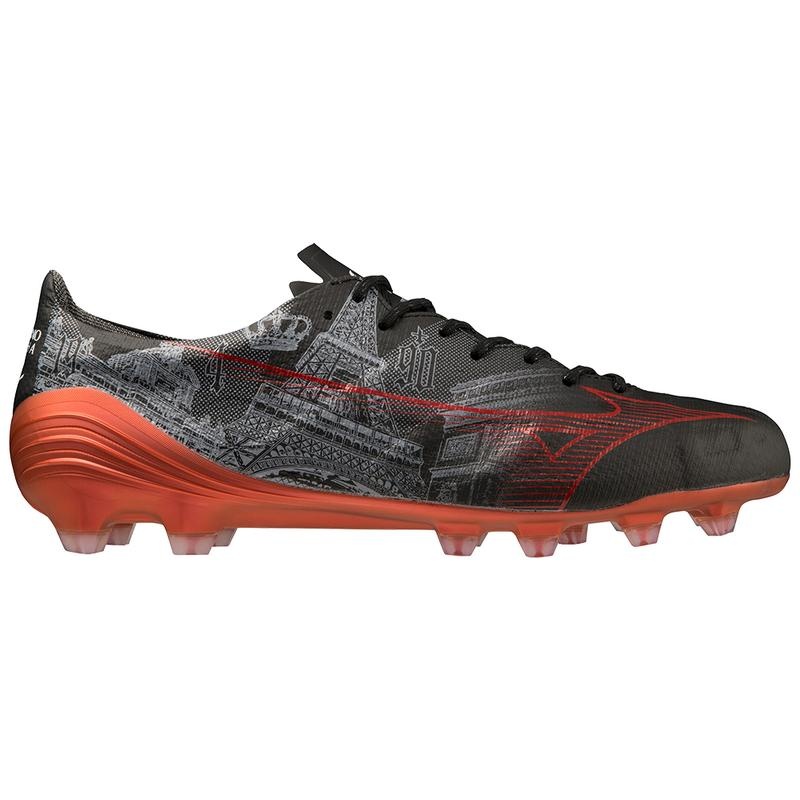 Mizuno Alpha Japan Fodboldstøvler Herre Sort Rød | Danmark M1426RQ