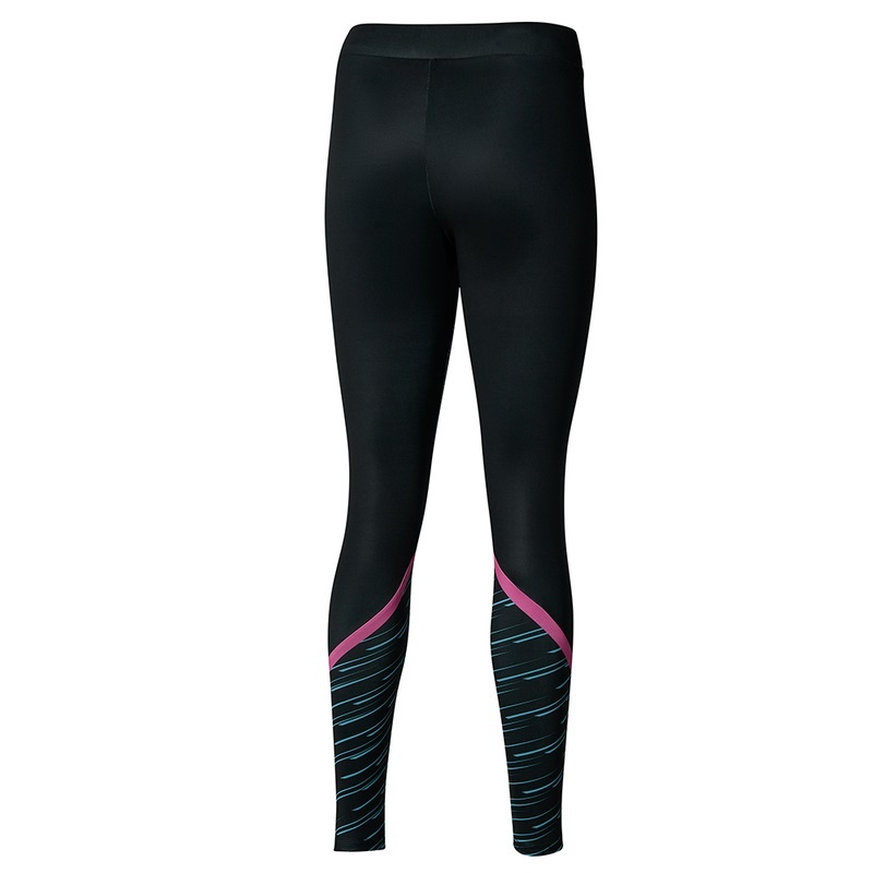 Mizuno Athletics Grafisk Leggings Dame Sort | Danmark M6209KZ