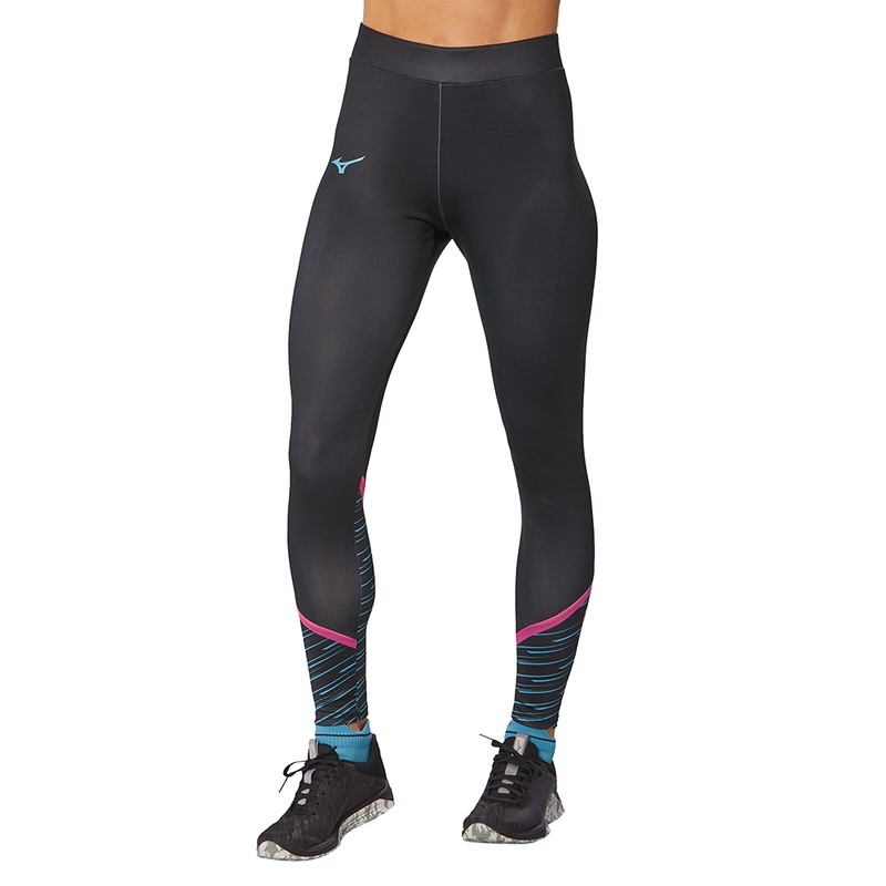 Mizuno Athletics Grafisk Leggings Dame Sort | Danmark M5721HW