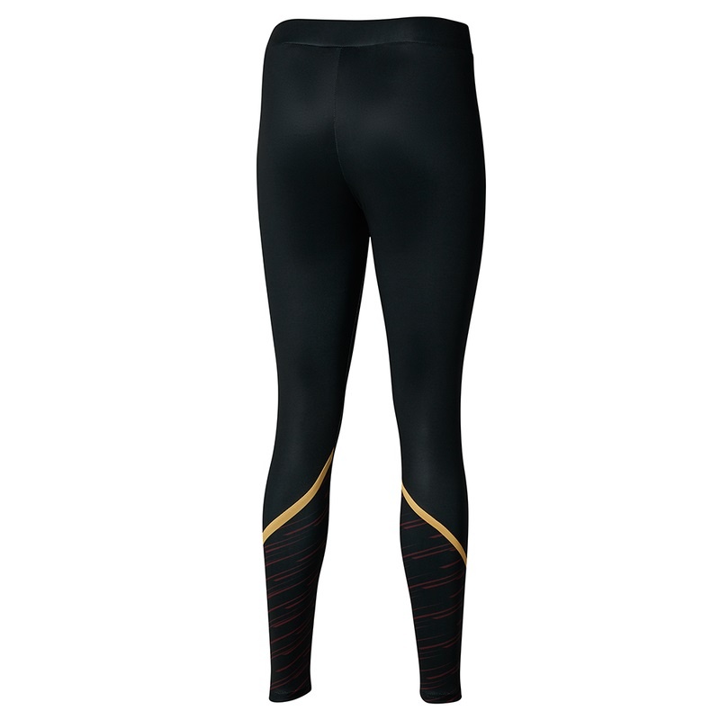 Mizuno Athletics Grafisk Leggings Dame Sort | Danmark M5721HW