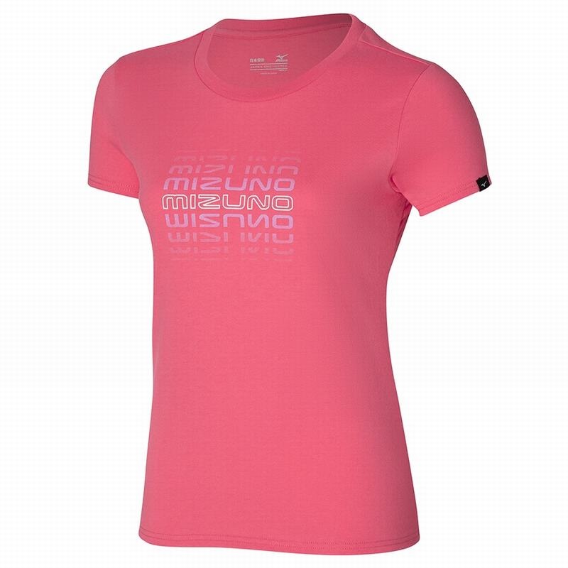 Mizuno Athletics Mizuno Tee T Shirts Dame Koral | Danmark M7281FL