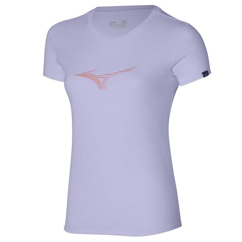 Mizuno Athletics RB Tee T Shirts Dame Lilla | Danmark M7092SV