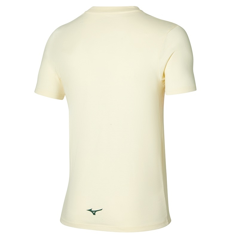 Mizuno Athletics RB Tee T Shirts Herre Gul | Danmark M8576NP