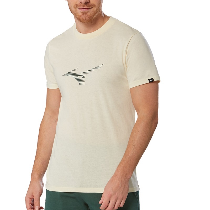 Mizuno Athletics RB Tee T Shirts Herre Gul | Danmark M8576NP