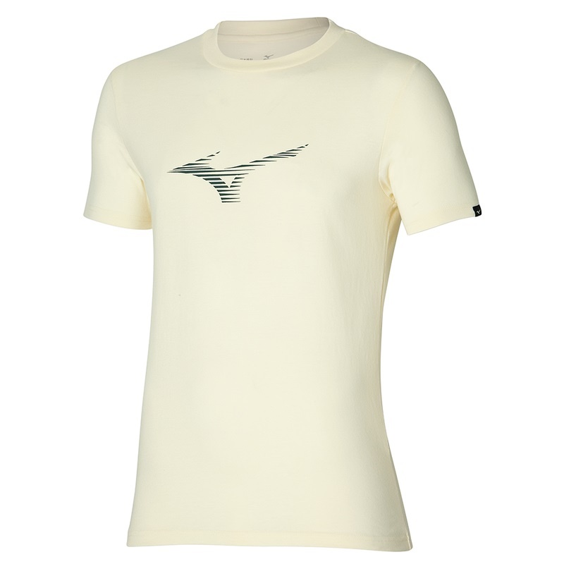 Mizuno Athletics RB Tee T Shirts Herre Gul | Danmark M8576NP