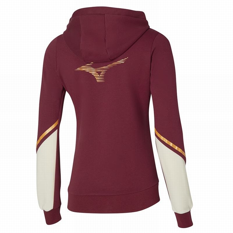 Mizuno Athletics Sweat Jakker Dame Rød | Danmark M4910PR