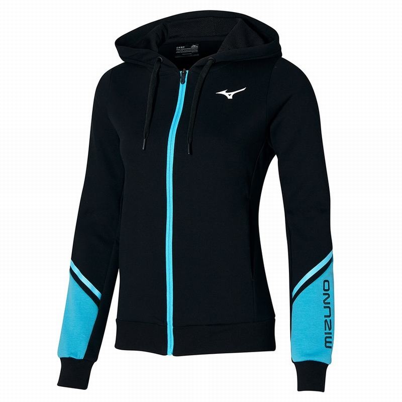 Mizuno Athletics Sweat Jakker Dame Sort Blå | Danmark M7963UB