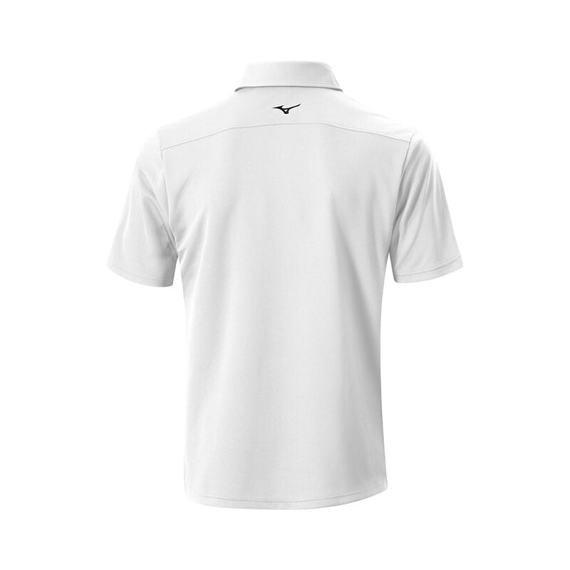 Mizuno Breath Thermo Grafisk Polo Herre Hvide | Danmark M4597EK