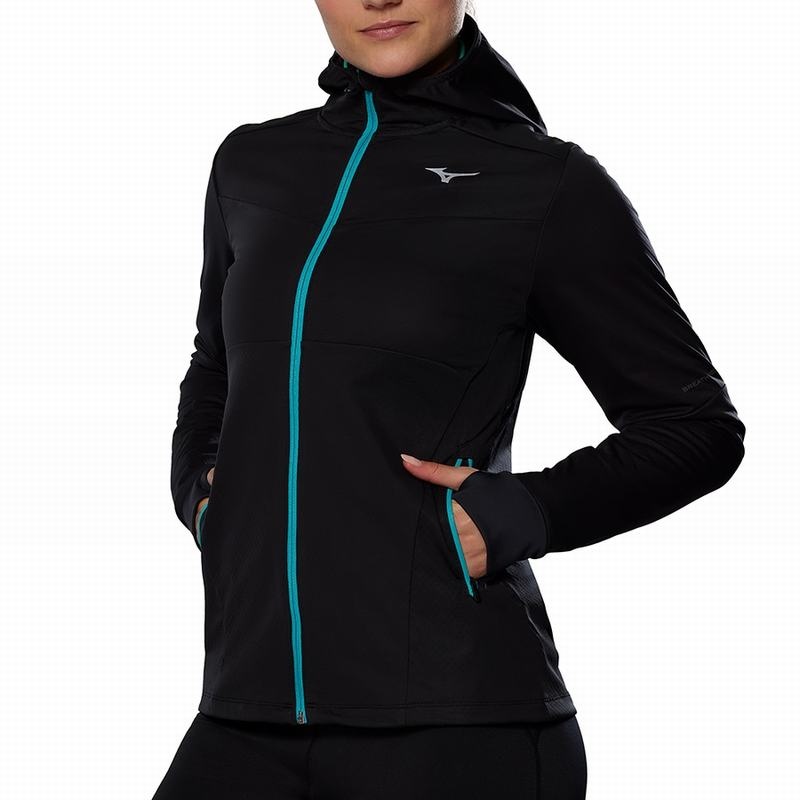 Mizuno Breath Thermo Jakker Dame Turkis | Danmark M8214UB