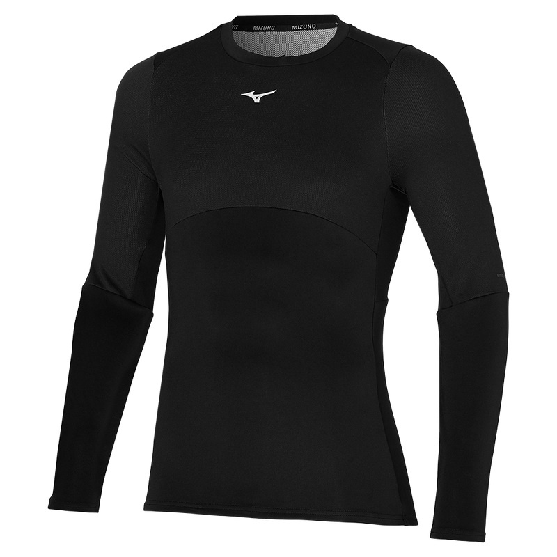 Mizuno Breath Thermo Long Sleeve Toppe Herre Sort | Danmark M0814TO