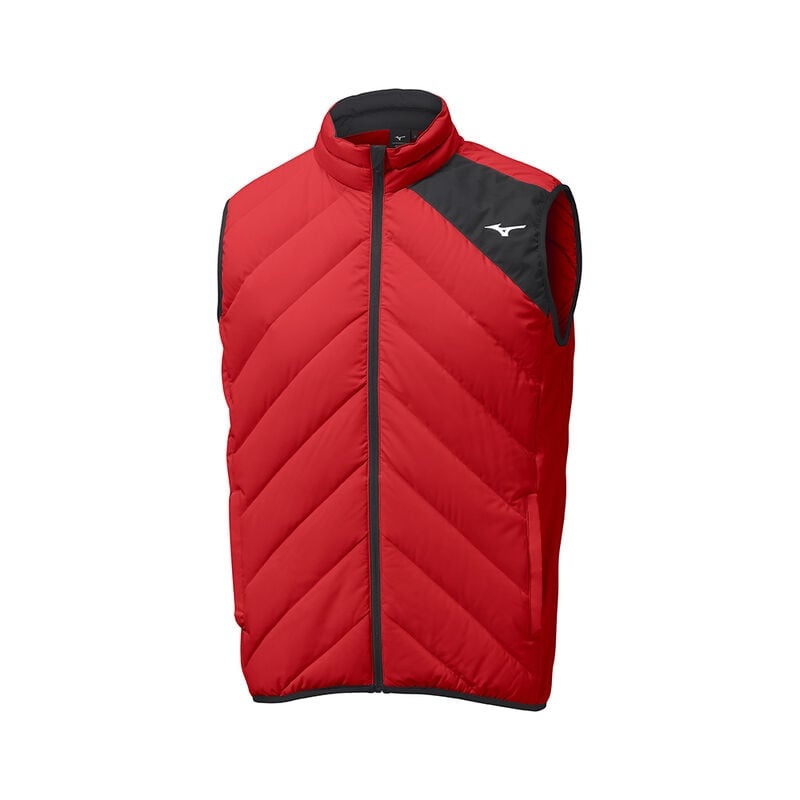 Mizuno Breath Thermo Move Down Gilet Jakker Herre Rød | Danmark M7586PK