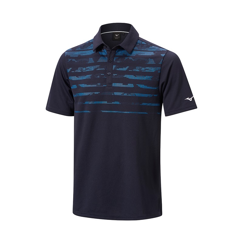 Mizuno Breath Thermo Vinter Jacquet Polo Herre Mørkeblå | Danmark M3745CG