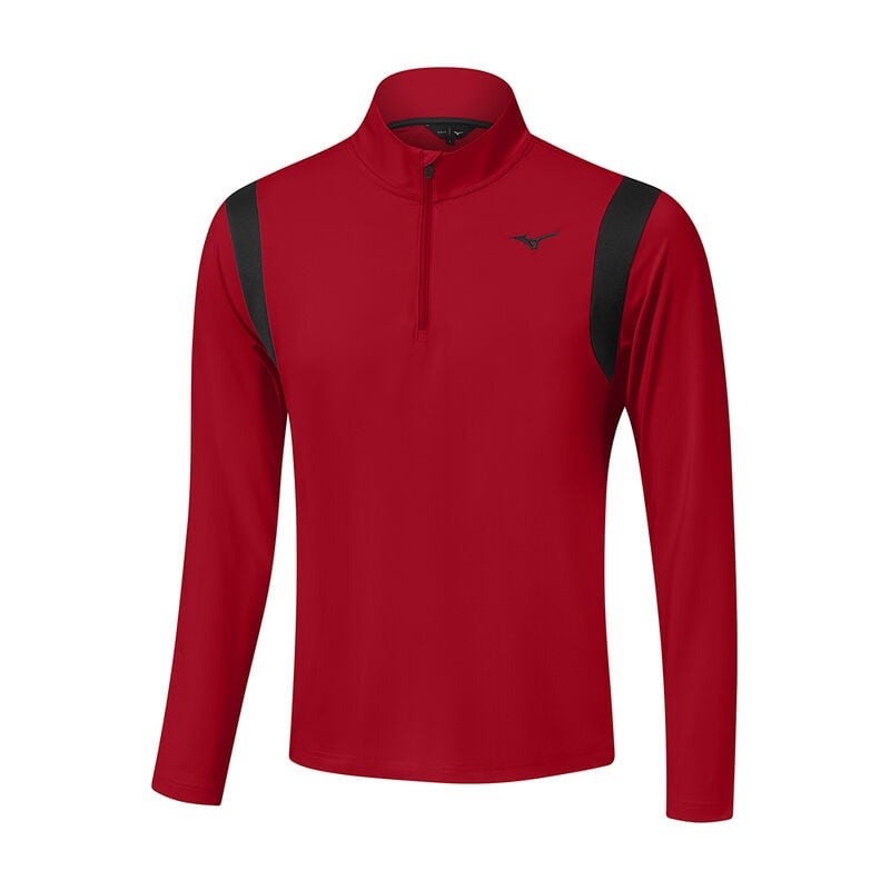 Mizuno Breeze Elite 1/4 Zip Toppe Herre Rød | Danmark M2897HZ