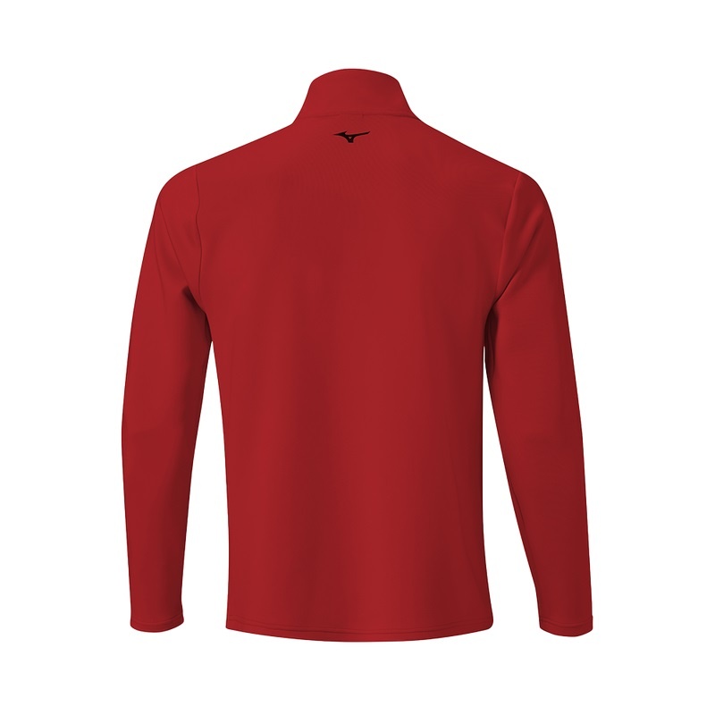 Mizuno Brze Tstripe 1/4 Zip Toppe Dame Rød | Danmark M5124SV