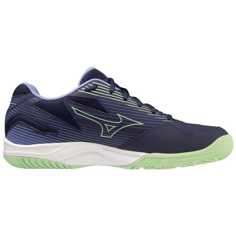 Mizuno Cyclone Speed 4 Volleyballsko Dame Blå Grøn | Danmark M9253PE