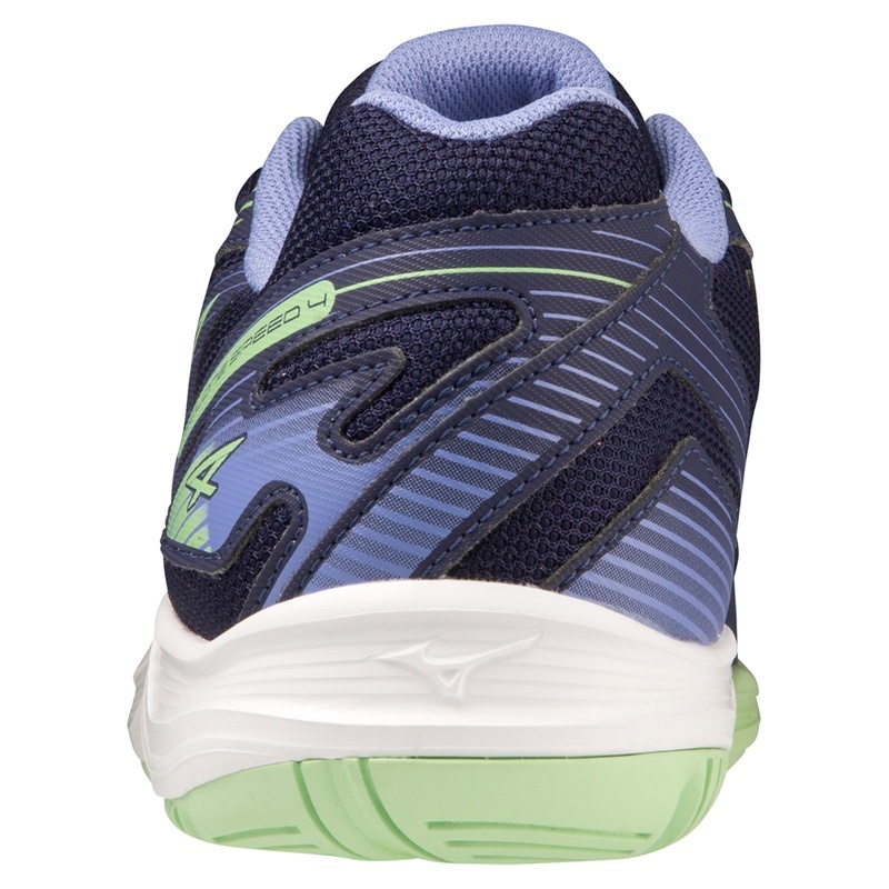 Mizuno Cyclone Speed 4 Volleyballsko Dame Blå Grøn | Danmark M9253PE