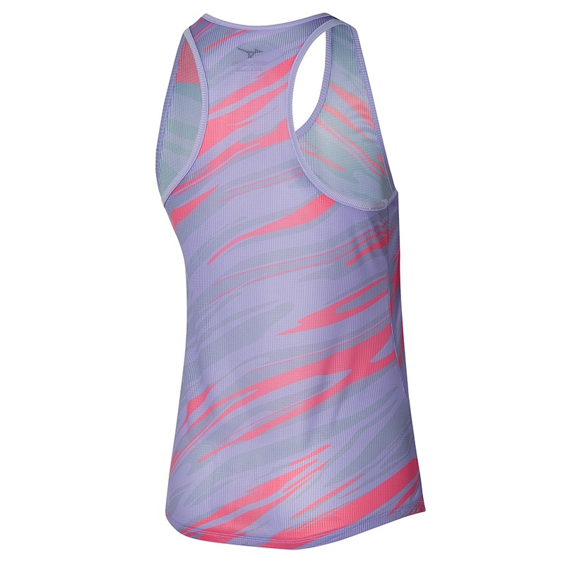 Mizuno Dryaeroflow Grafisk Tank Tank Top Dame Lilla | Danmark M9486MC