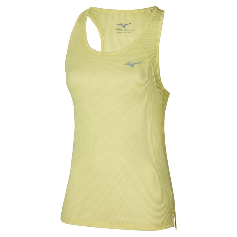 Mizuno Dryaeroflow Tank Tank Top Dame Lysegrøn Gul | Danmark M0798UE