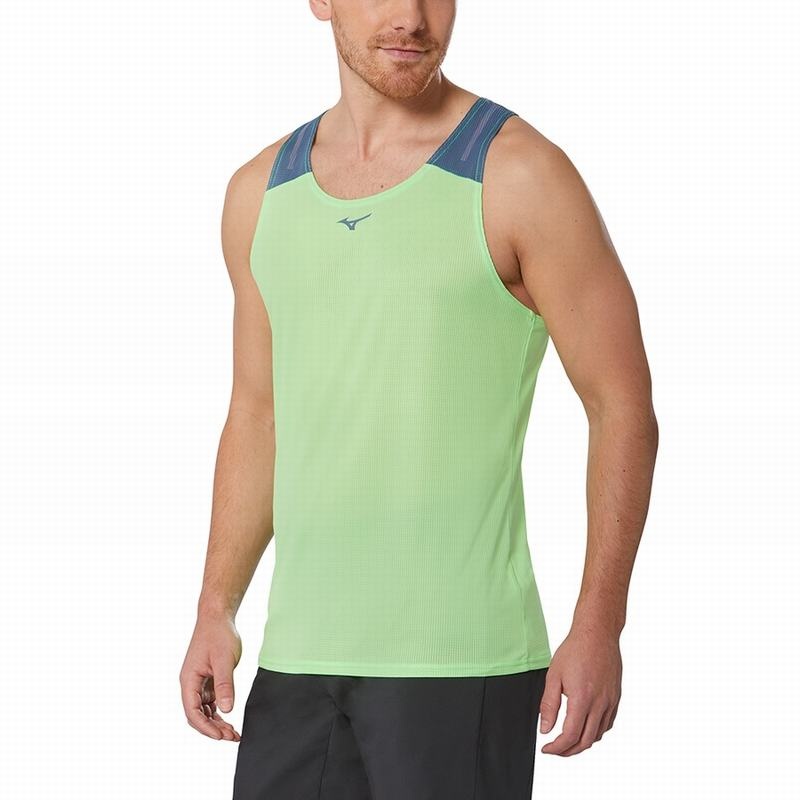 Mizuno Dryaeroflow Tank Tank Top Herre Lysegrøn | Danmark M7123BZ