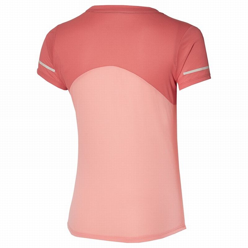 Mizuno Dryaeroflow Tee T Shirts Dame Abrikos Lyserød | Danmark M9245WR