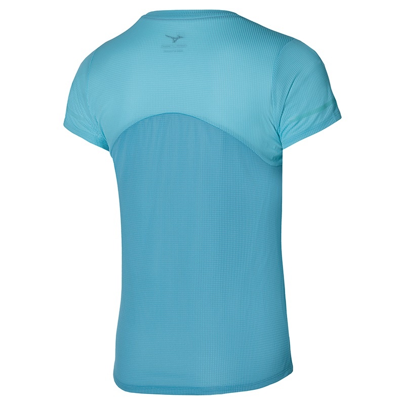 Mizuno Dryaeroflow Tee T Shirts Dame Blå | Danmark M8405MT