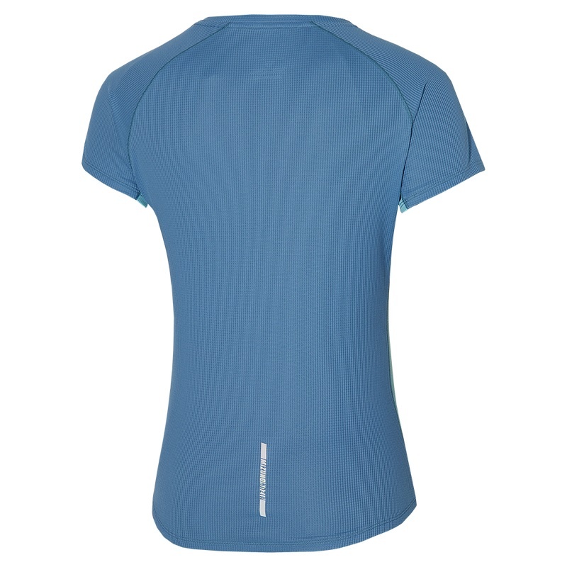 Mizuno Dryaeroflow Tee T Shirts Dame Blå | Danmark M3015KX