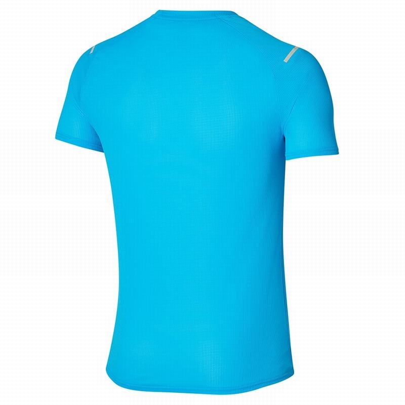 Mizuno Dryaeroflow Tee T Shirts Herre Blå | Danmark M8146UW