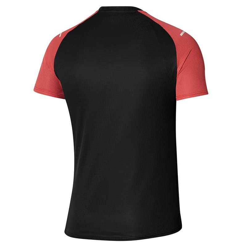 Mizuno Dryaeroflow Tee T Shirts Herre Sort Rød | Danmark M5360AG