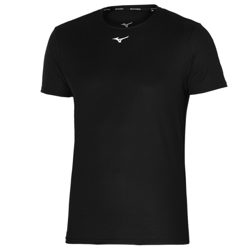 Mizuno Dryaeroflow Tee T Shirts Herre Sort | Danmark M4718DN