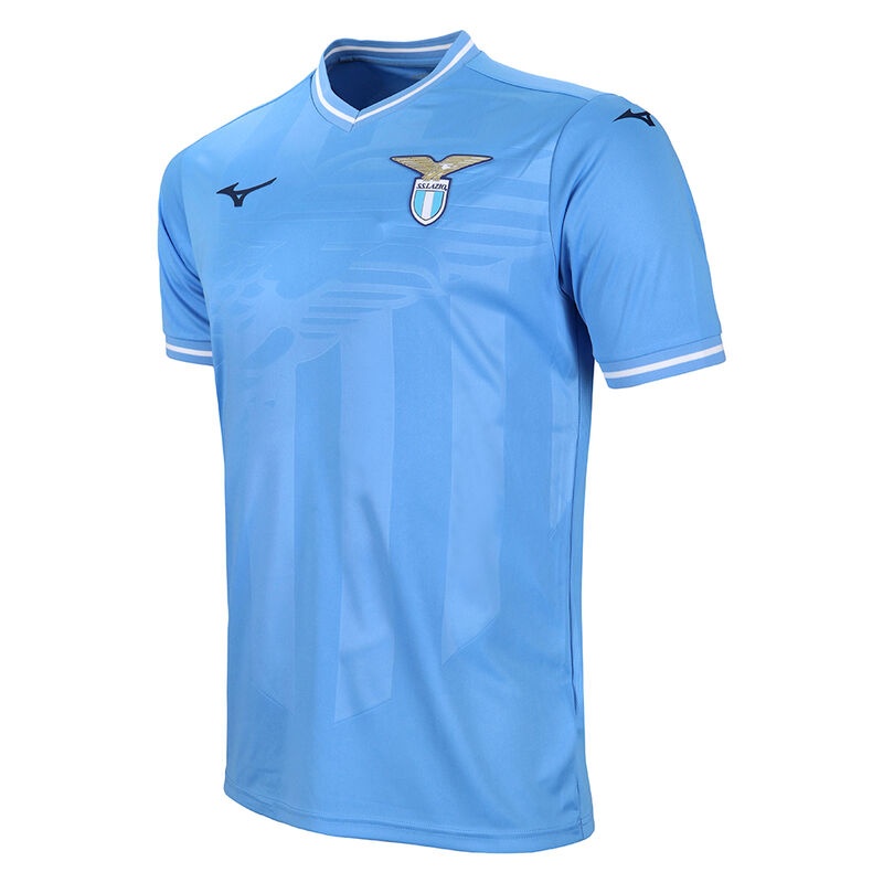 Mizuno Home SS Jersey Lazio Toppe Herre Blå | Danmark M8495XV