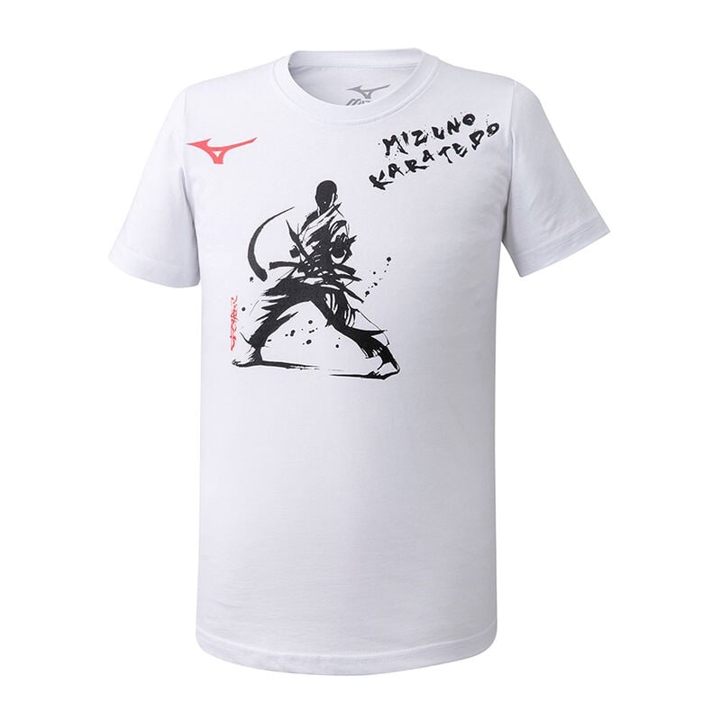 Mizuno Karatedo Tee T Shirts Dame Hvide | Danmark M9057WD