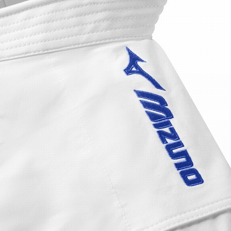 Mizuno Kime Embroidery Karategis Dame Hvide Blå | Danmark M5207UM