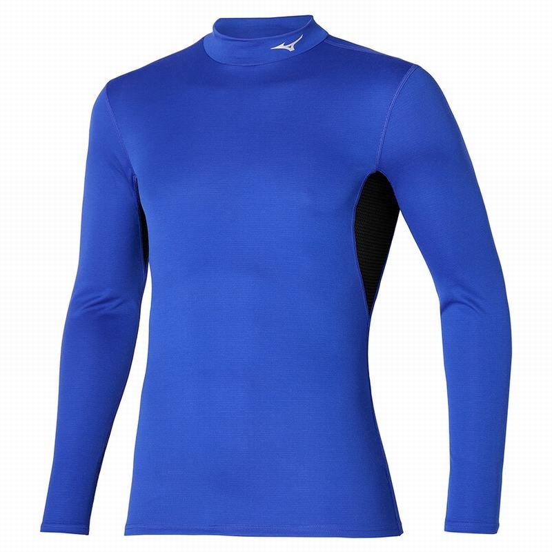 Mizuno Mid Weight High Neck Toppe Herre Blå | Danmark M4526HD