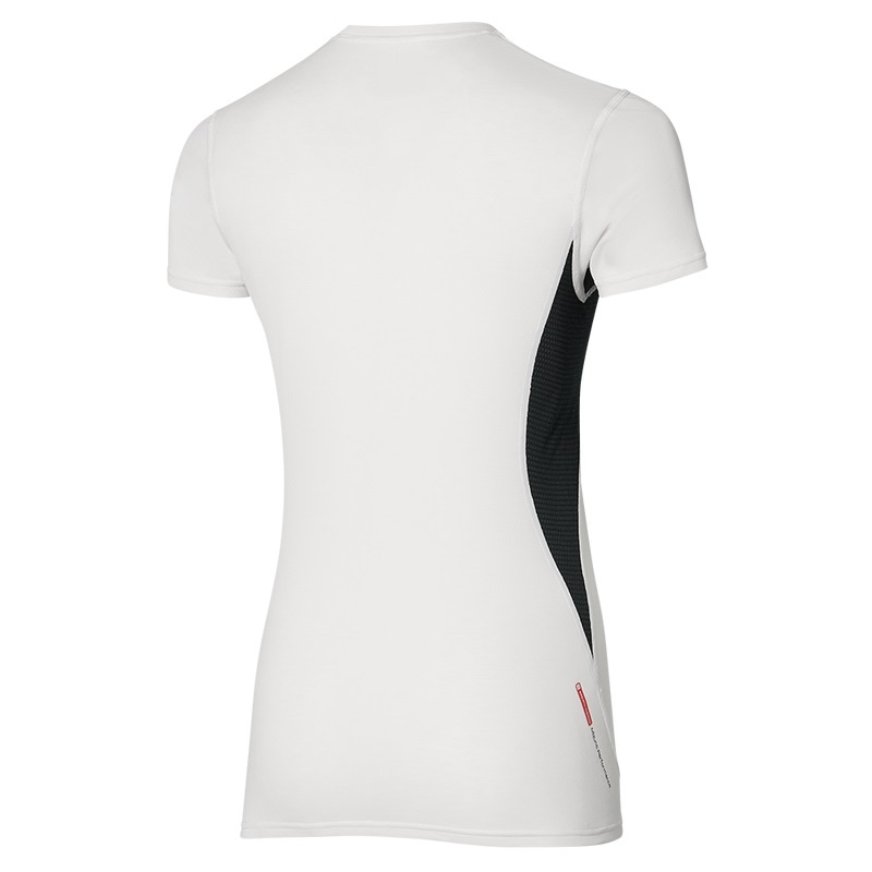 Mizuno Mid Weight-l Tee T Shirts Dame Hvide | Danmark M0429YM