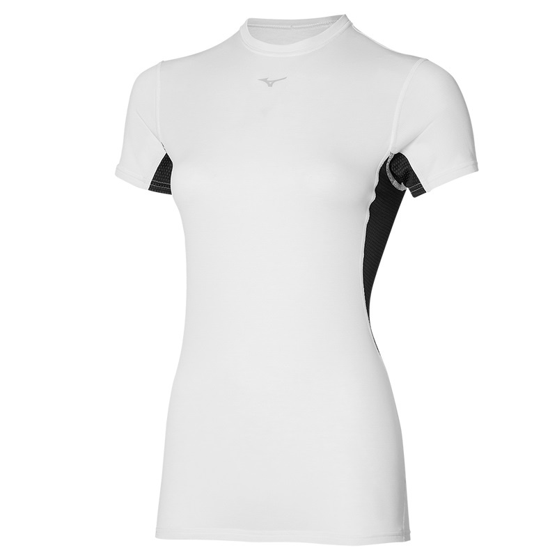 Mizuno Mid Weight-l Tee T Shirts Dame Hvide | Danmark M0429YM