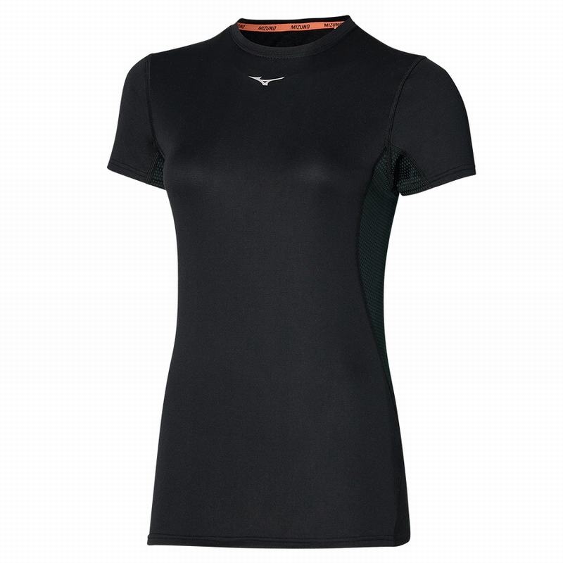 Mizuno Mid Weight-l Tee T Shirts Dame Sort | Danmark M4290XV