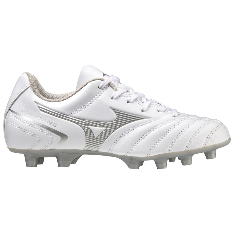 Mizuno Monarcida Neo II Select Jr Fodboldstøvler Dame Hvide | Danmark M1902JN