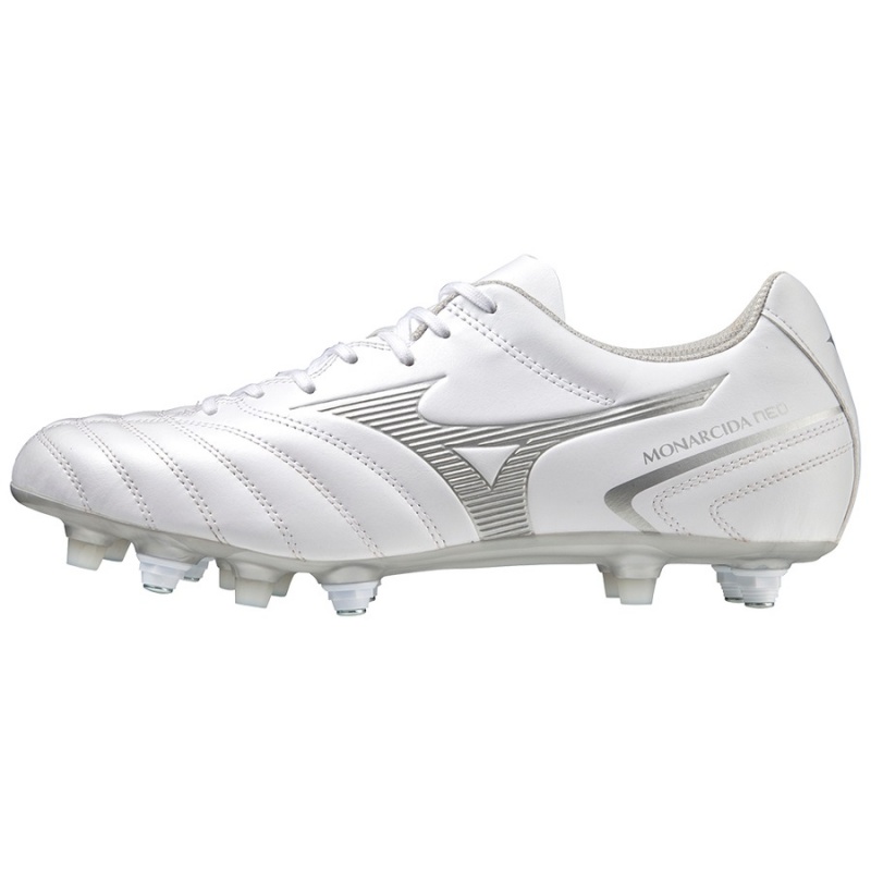 Mizuno Monarcida Neo II Select Mix Fodboldstøvler Dame Hvide | Danmark M1472PZ