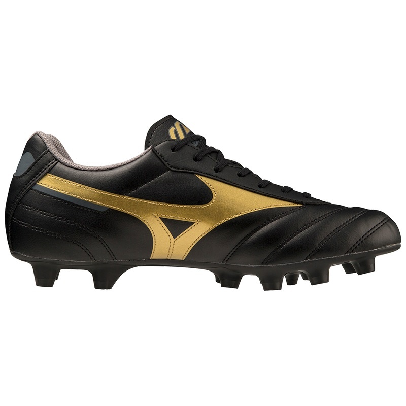 Mizuno Morelia II Club Fodboldstøvler Dame Sort Guld | Danmark M2679HE