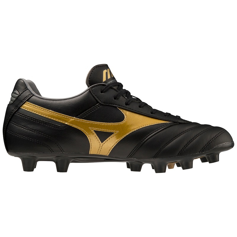 Mizuno Morelia II Pro Fodboldstøvler Dame Sort Guld | Danmark M9048DZ