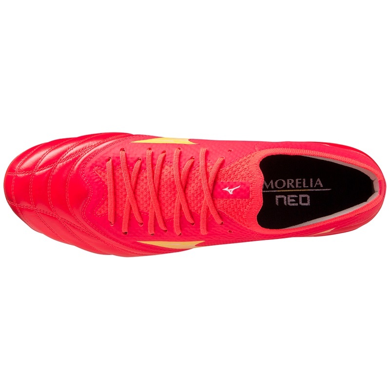 Mizuno Morelia Neo IV Beta Fodboldstøvler Dame Koral | Danmark M0946PR