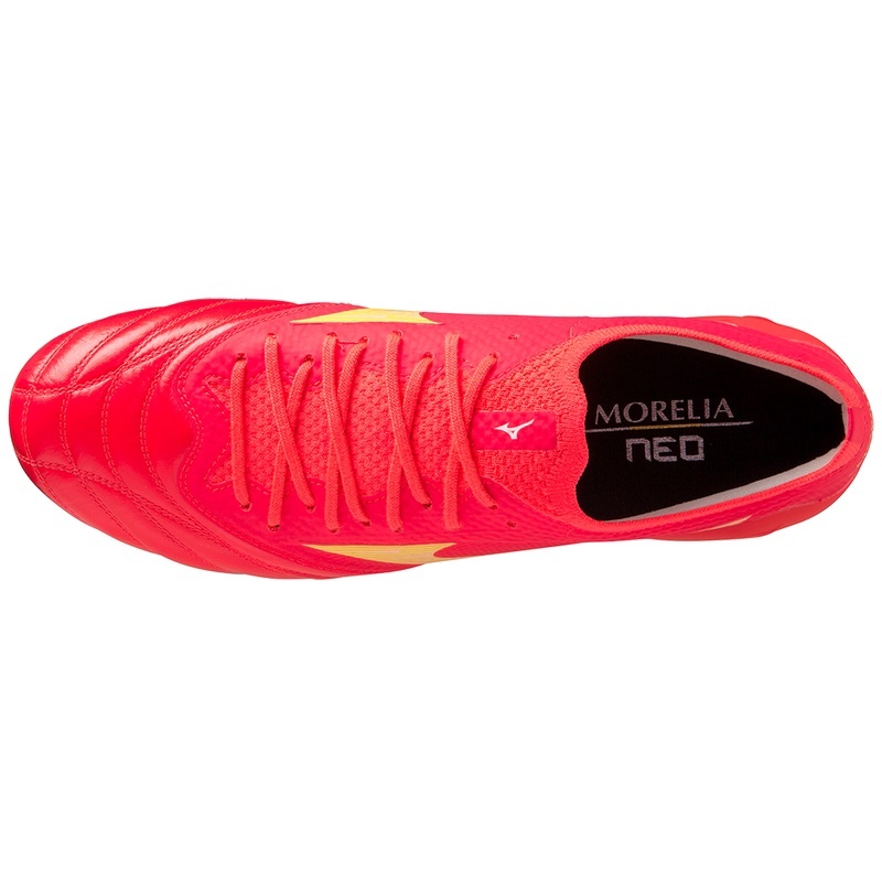 Mizuno Morelia Neo IV Beta Fodboldstøvler Dame Koral | Danmark M0954YK