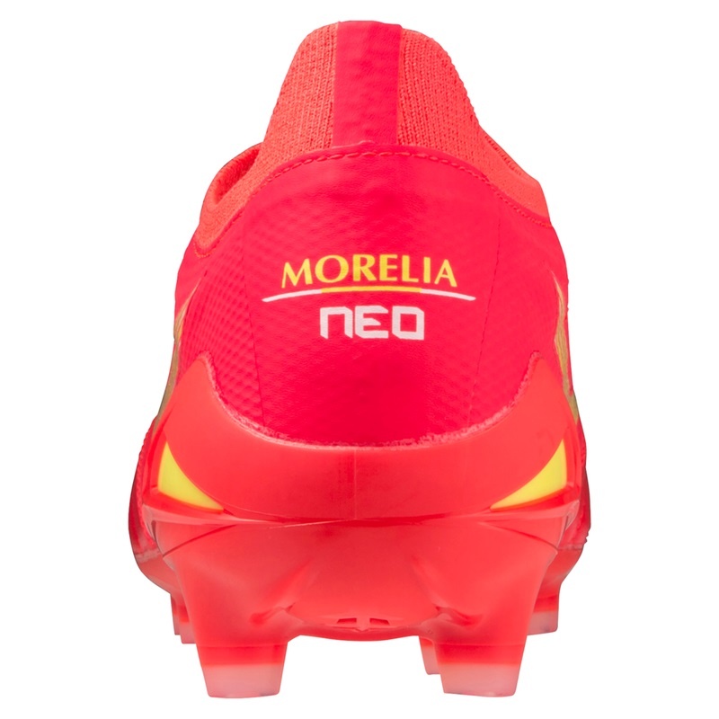 Mizuno Morelia Neo IV Beta Fodboldstøvler Dame Koral | Danmark M0954YK