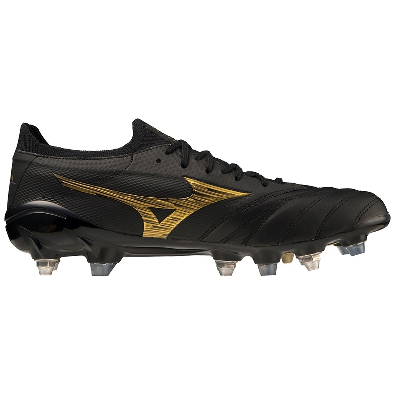 Mizuno Morelia Neo IV Beta Fodboldstøvler Dame Sort Guld Sort | Danmark M8395QM