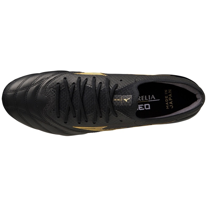 Mizuno Morelia Neo IV Beta Fodboldstøvler Dame Sort Guld Sort | Danmark M8395QM